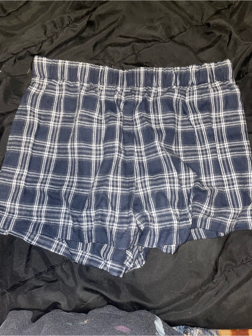 Shein Navy Plaid Women's Lounge Shorts size xl